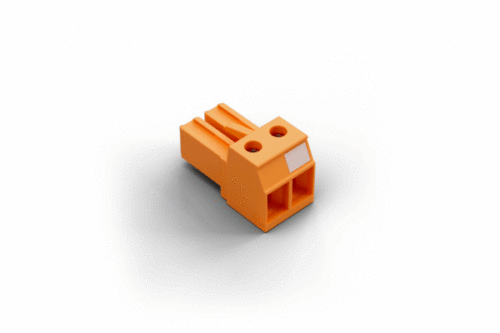 Schraub-Steckklemme orange 2pol.